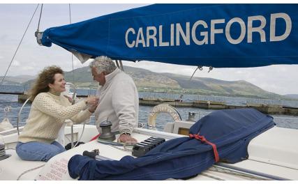 Carlingford Sailing - couple on yacht