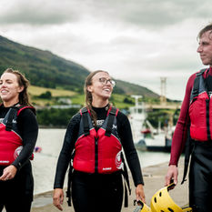 Group activity with friends in Carlingford, Co. Louth