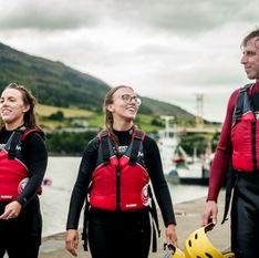 Group activity with friends in Carlingford, Co. Louth