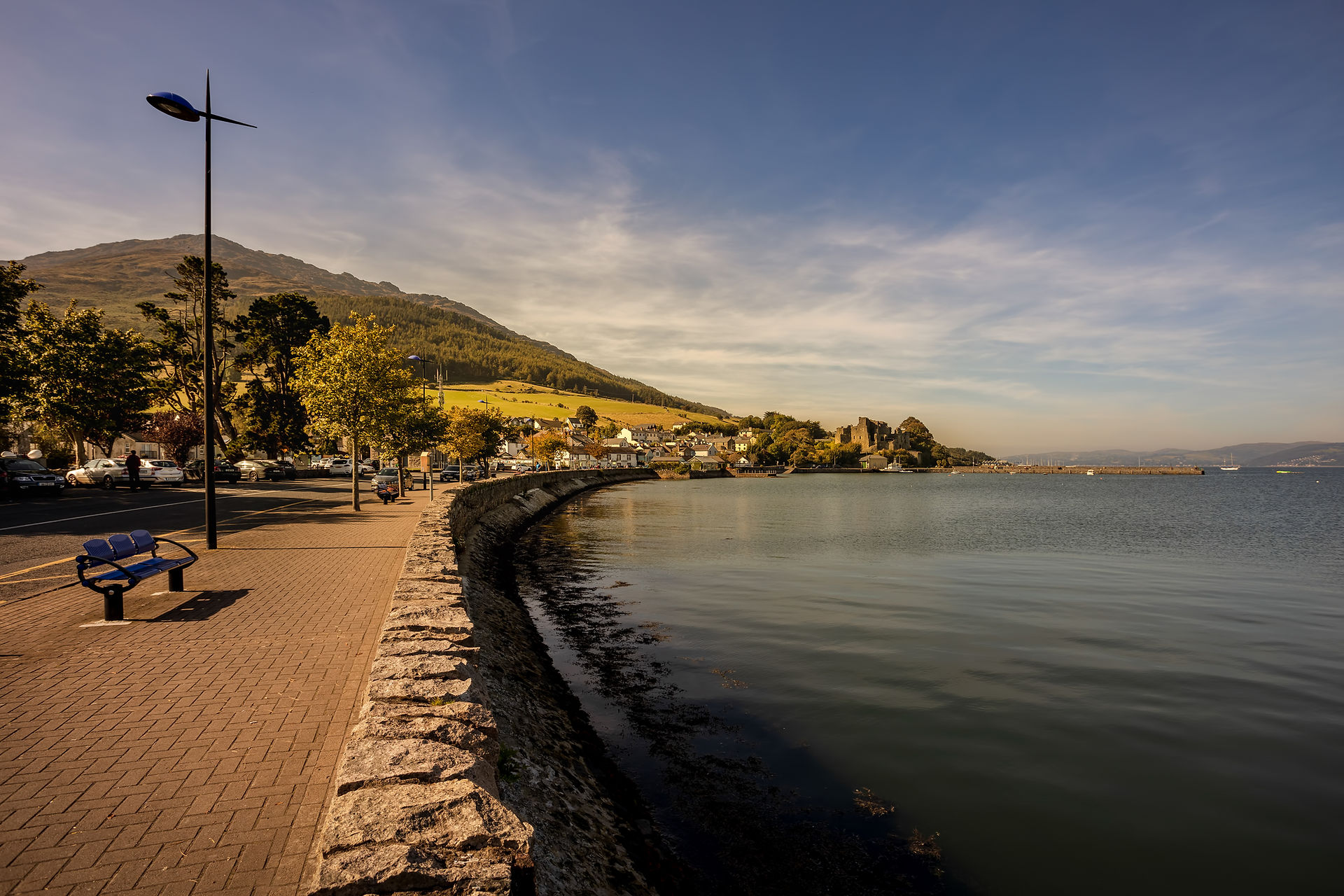A view of Carlingford Lough on a sunny day